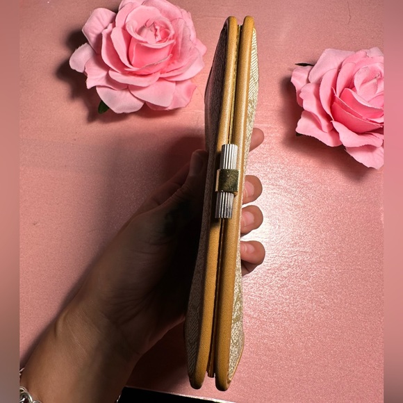 DIOR - Christian Dior Vintage Clutch/Purse Brown/Beige/Cream - Picture 3 of 9